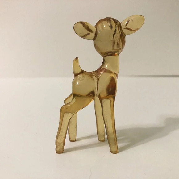 Vintage Walt Disney Bambi Thumper Flower Skunk Tinkerbell Lucite Figures - Picture 11 of 13